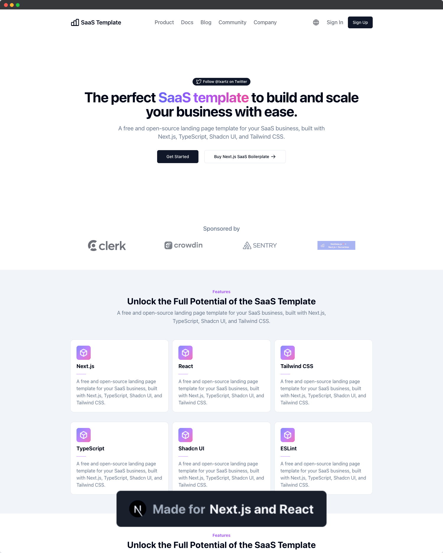 Next.js SaaS Boilerplate