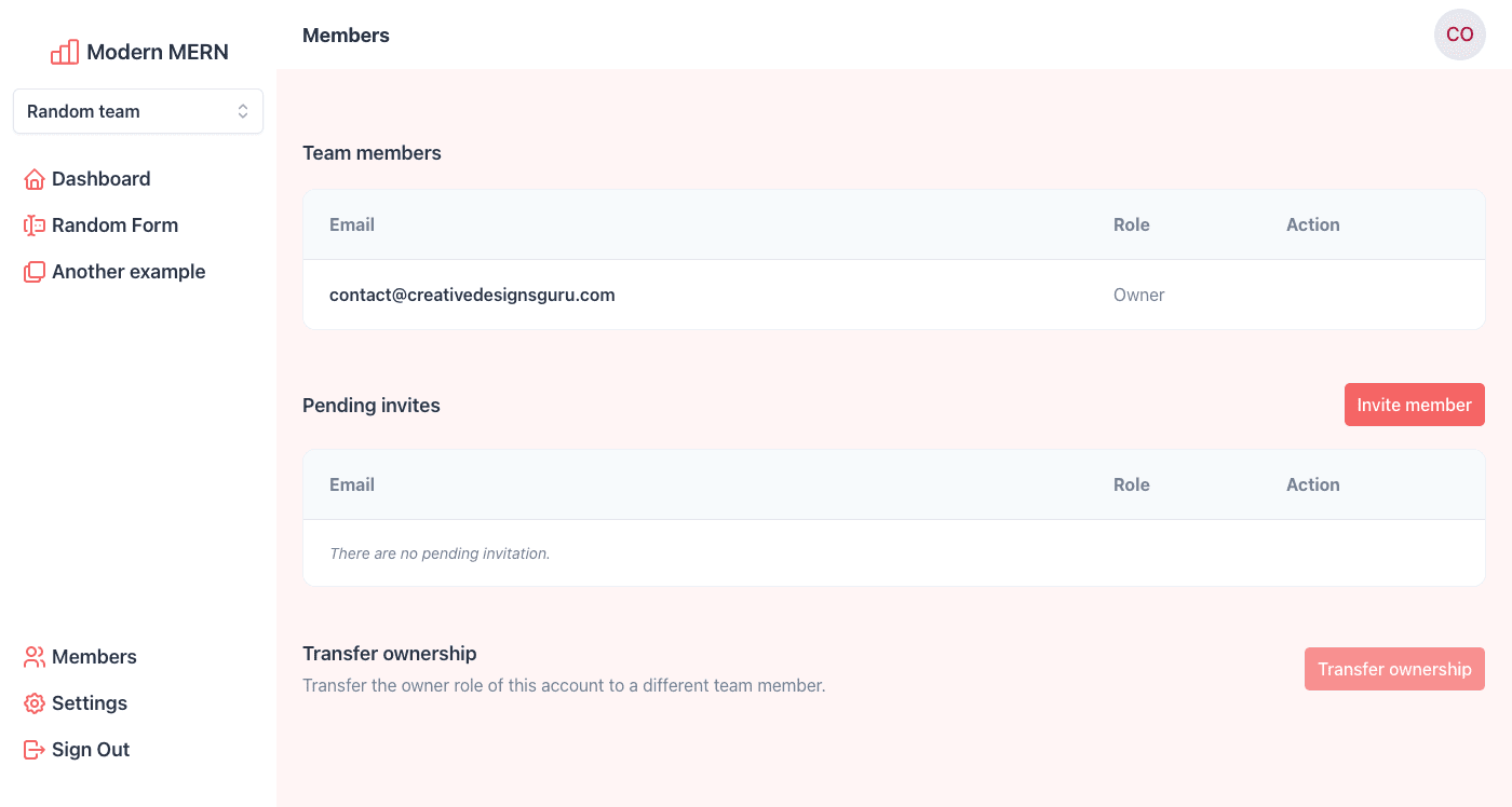 Node.js SaaS Boilerplate Multi-tenant