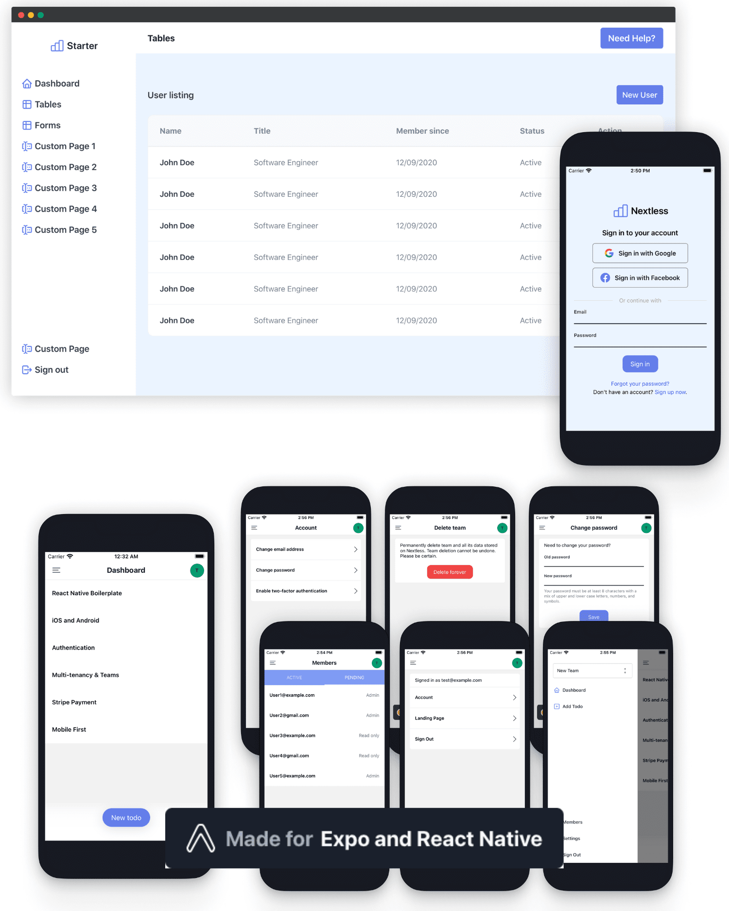React Native Boilerplate Starter Kit