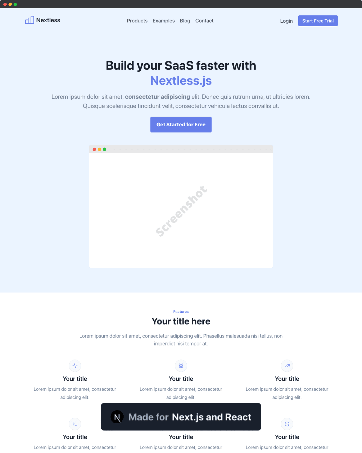 React SaaS Starter kit