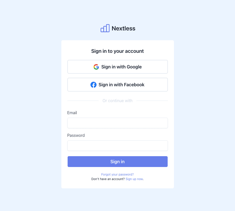 React SaaS Starter kit login